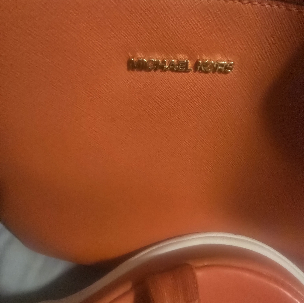 Michael Kors Vibrant Orange Shoulder Bag And Zandal